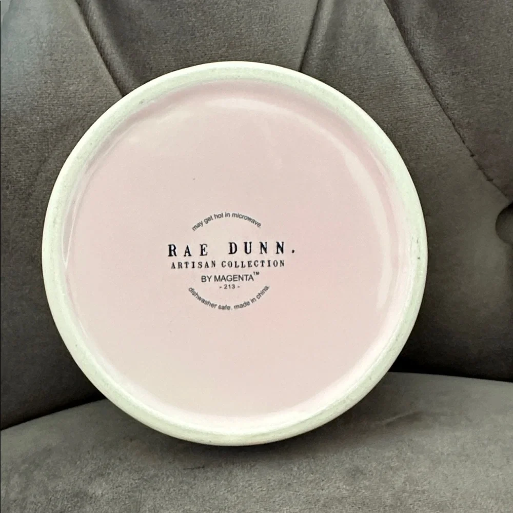 Rae Dunn Ceramic Pink LOVE Pet Bowl